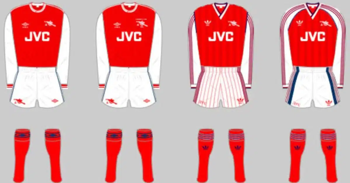 arsenal fc kit history