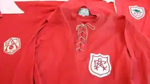 Arsenal shirts from the 1932, 1927 and 1930 FA Cup Finals